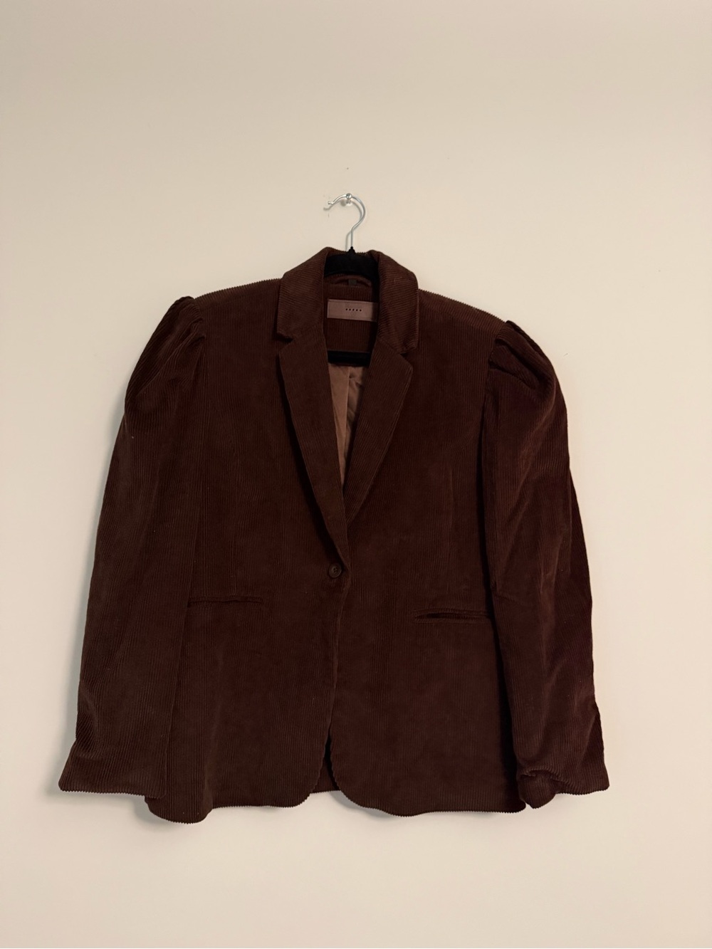 Blank NYC Chocolate Brown Corduroy Blazer